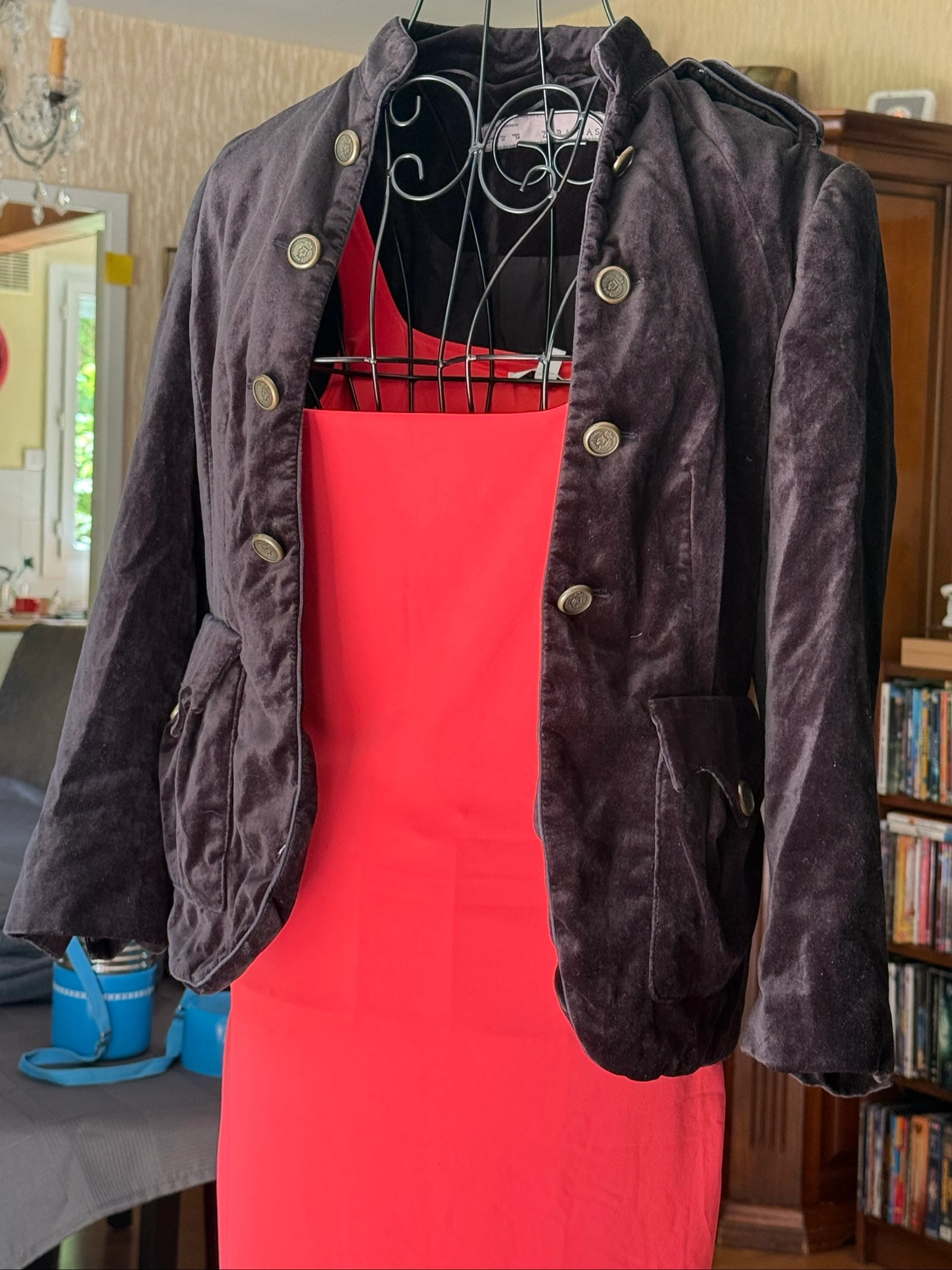 Zara, chaqueta de terciopelo, mujer, talla indicada M, corresponde S, muy buen estado – photo 7